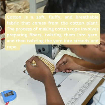 Cotton Rope Multicolor Basket- 10"