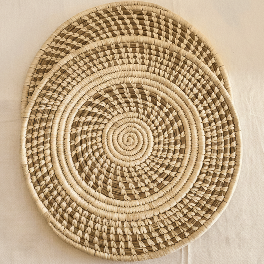 Sabai Grass 13" Chain Placemat | Natural | Set of 2