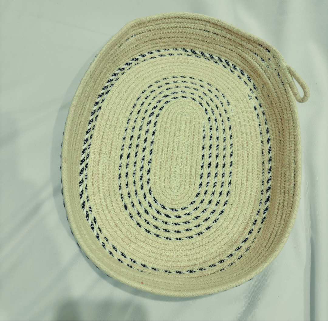Cotton Rope Oval Basket