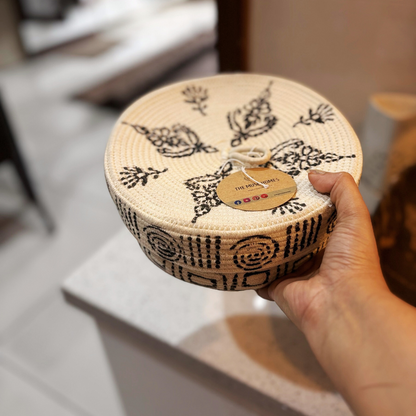 Cotton Rope Block Print Box
