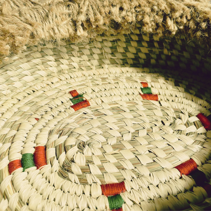 Handwoven Natural Fiber Fringe Organizer