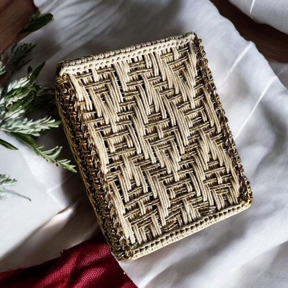 Handwoven Trousseau Box- 9.5"