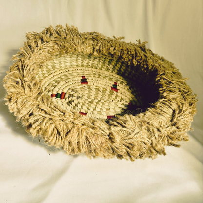 Handwoven Natural Fiber Fringe Organizer