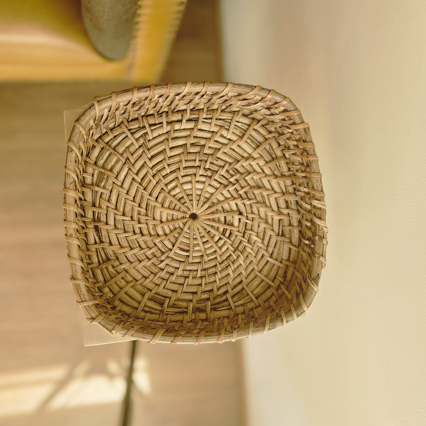 Rattan Square Tray 10"x2.5"