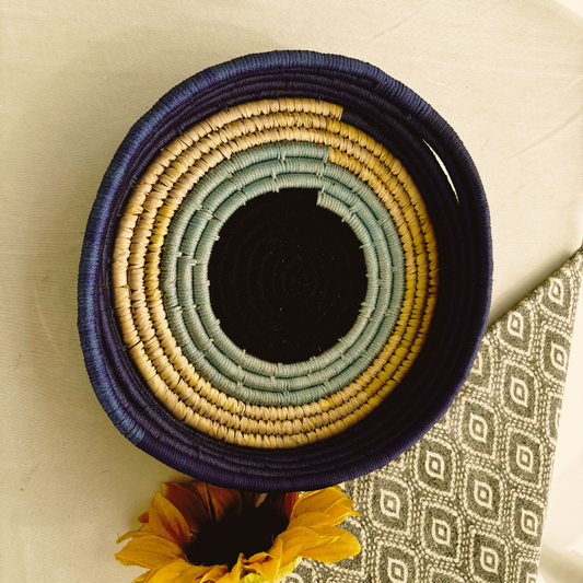Sabai Grass Evil Eye Basket