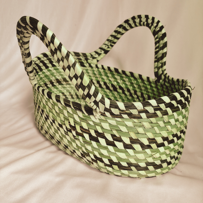 Natural Fiber Oval Desk Organizer