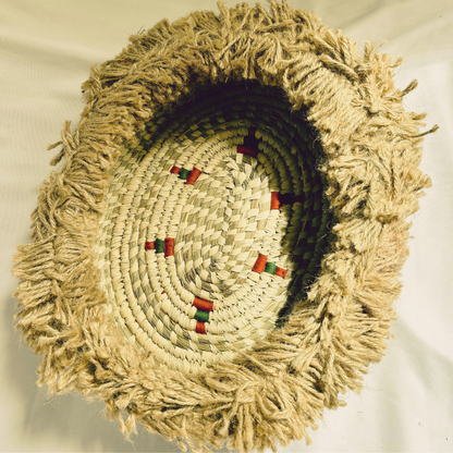 Handwoven Natural Fiber Fringe Organizer