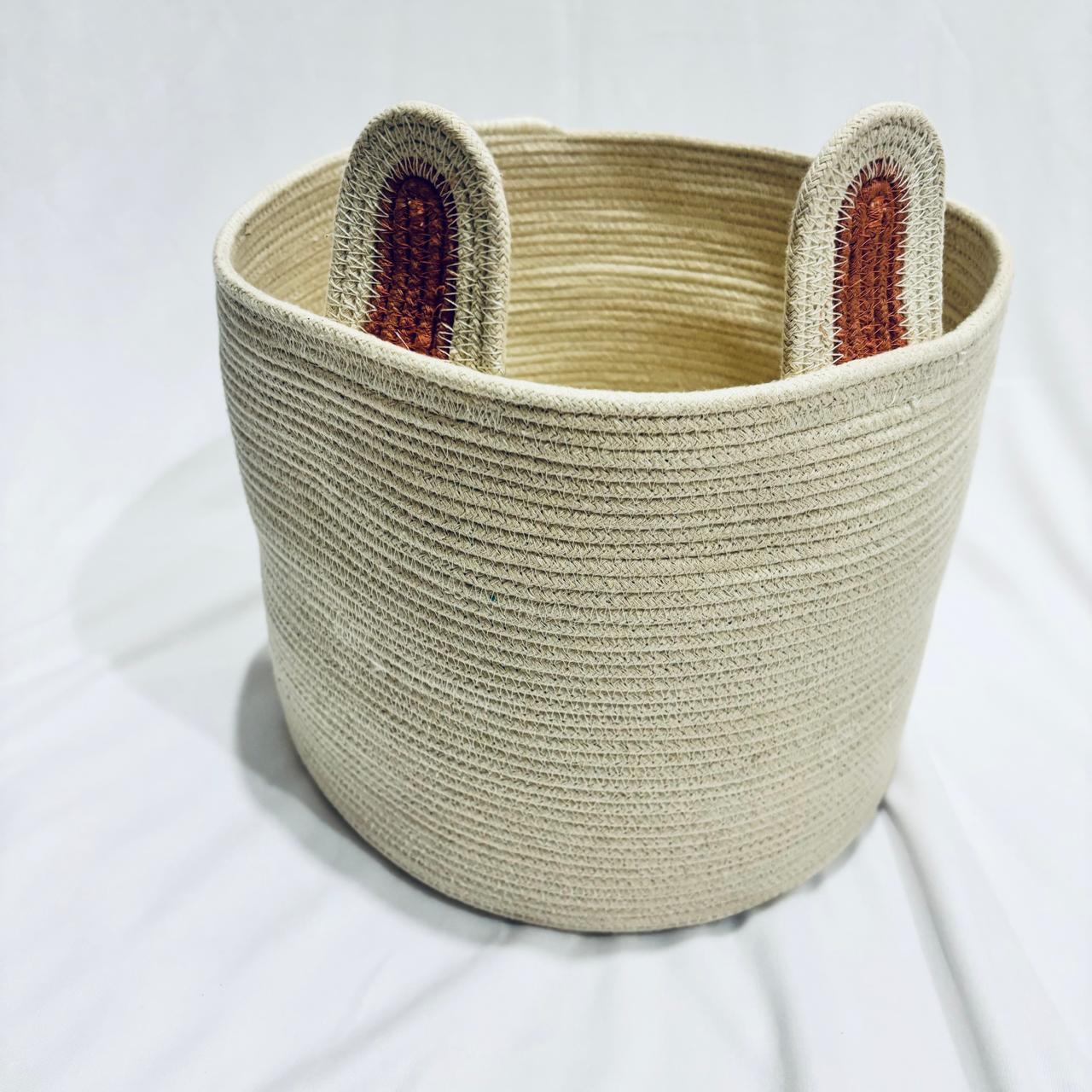 Cotton Rope Bunny Basket