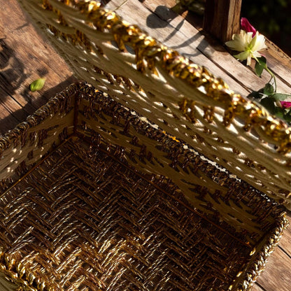 Handwoven Trousseau Box- 9.5"